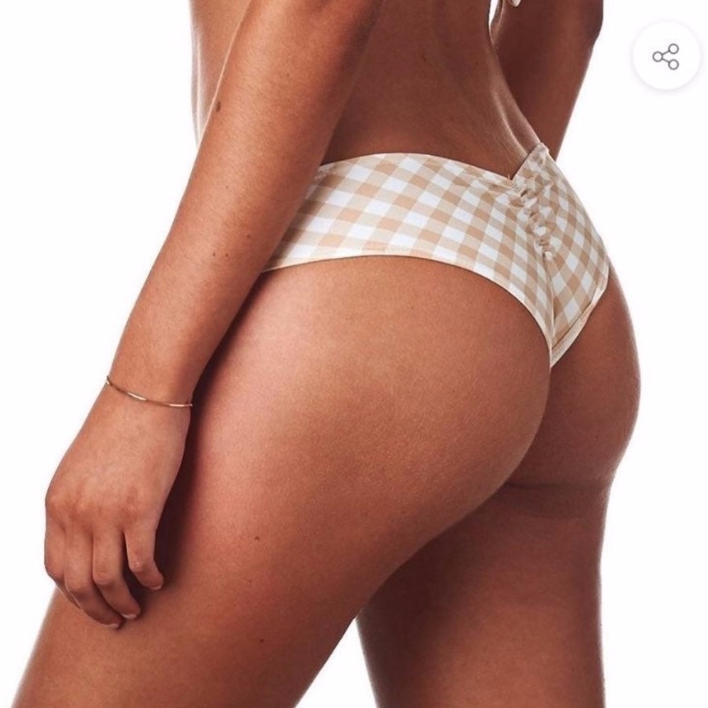 Montce Swim Spring Gingham Nu-Micro Bottoms (M)